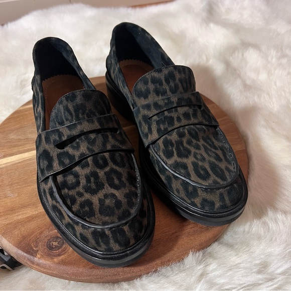 rag & bone Shoes - rag & bone Slayton Cheetah Print Suede Loafer Size 37.5